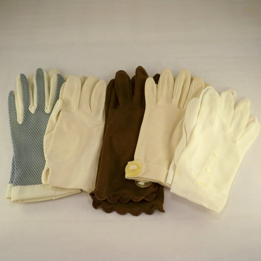 5 Pairs *Vintage Gloves (Small Hands)